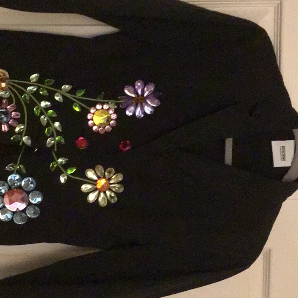 Black cotton blazer